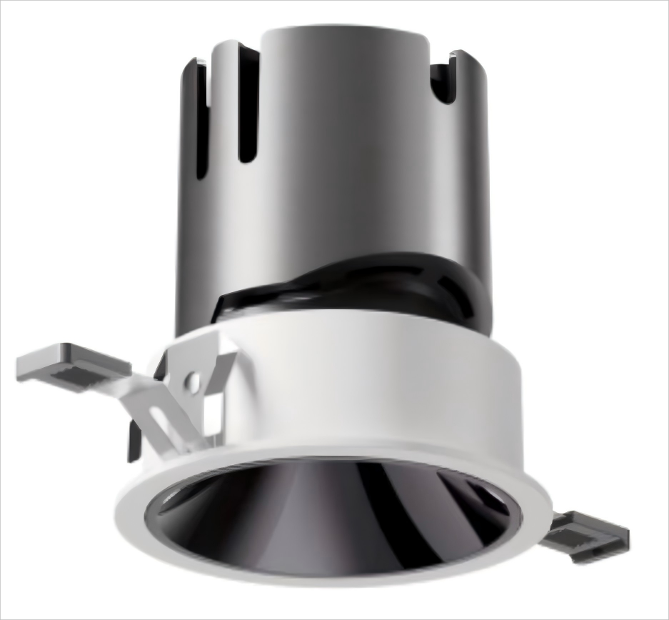 Round recessed adjustable angel anti glare led spot light