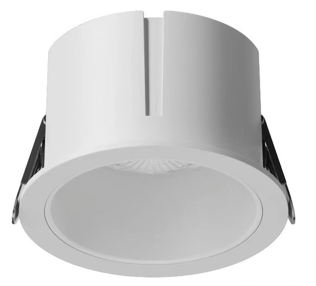 Round recessed anti glare led downlight